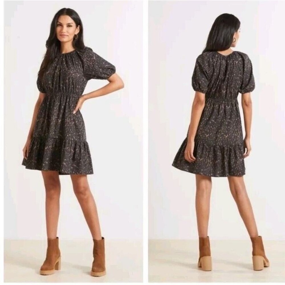 Rails Khloe Animal Print Dress in Savannah